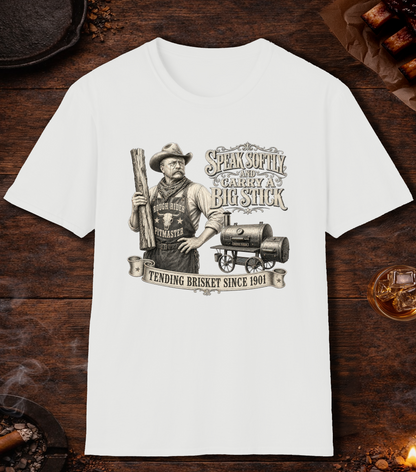 Teddy Roosevelt Pitmaster T-Shirt - White