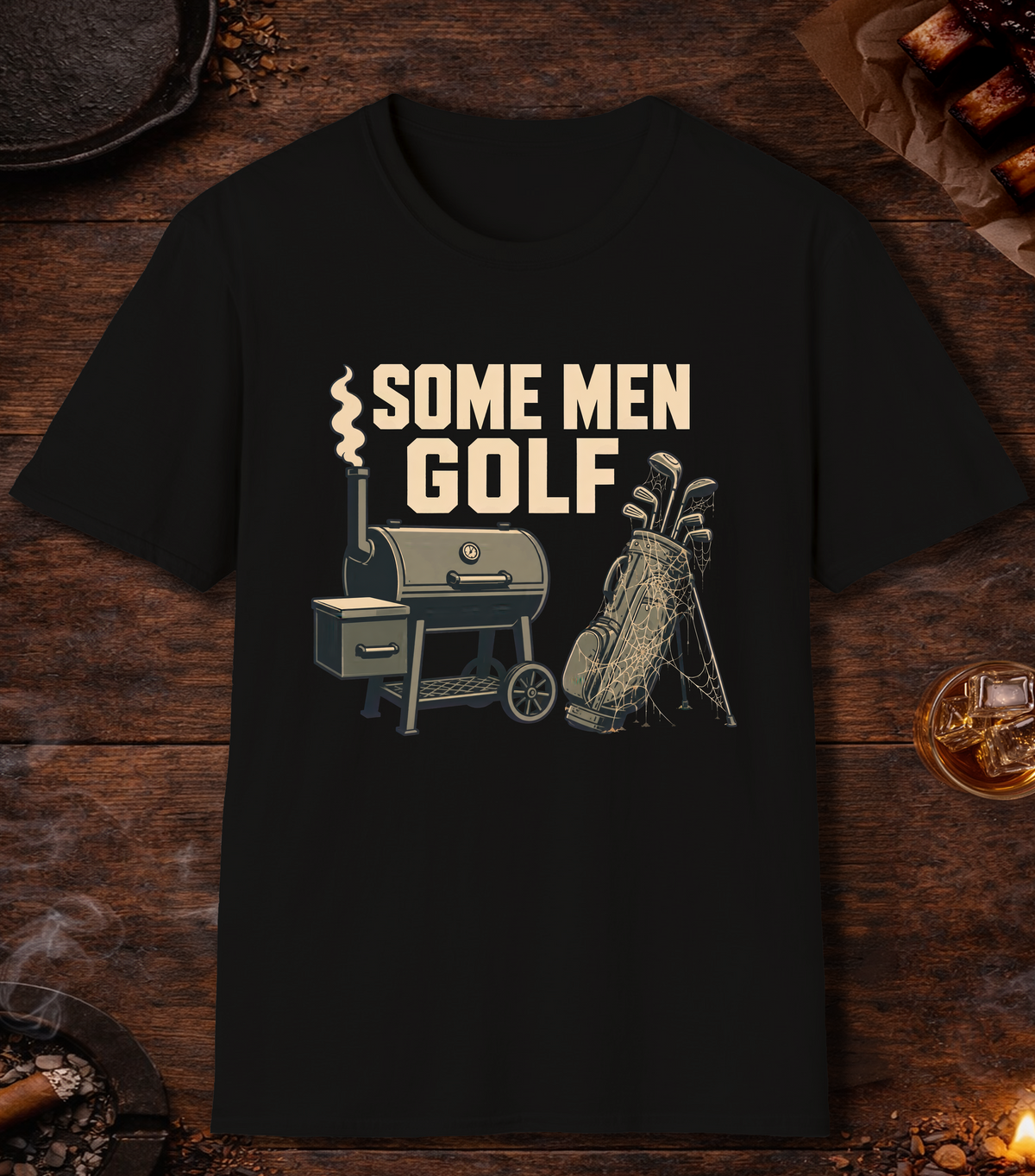 Some Men Golf - Black