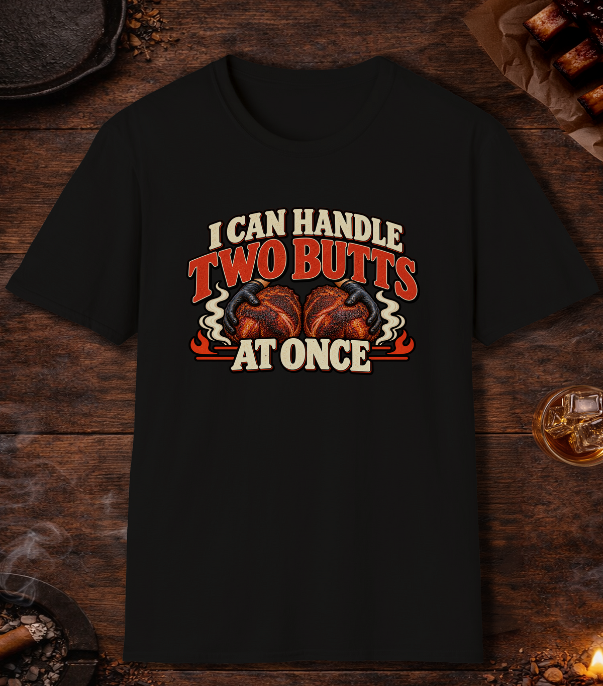Handle Butts T-Shirt - Black
