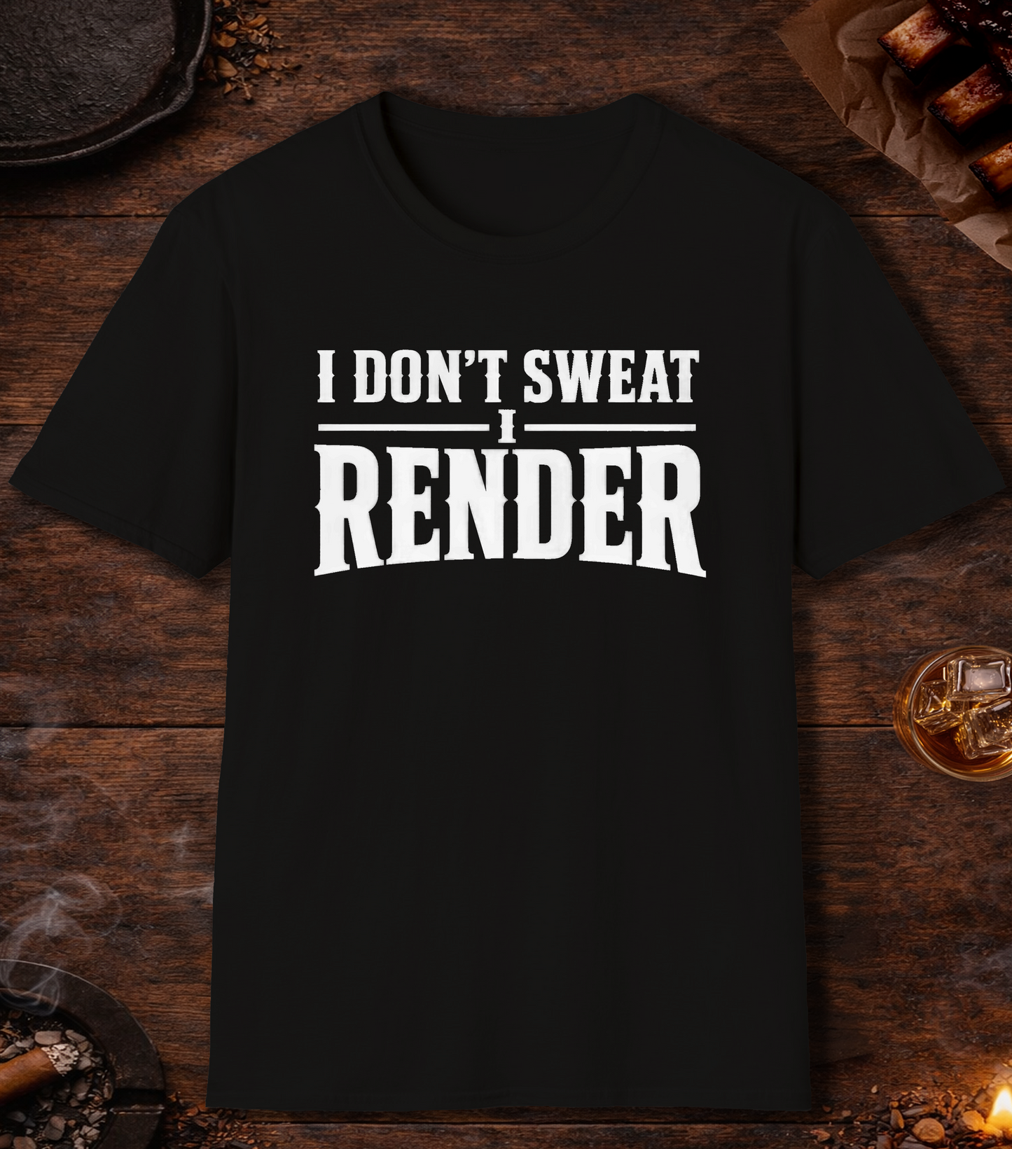 I Render T-Shirt - Black