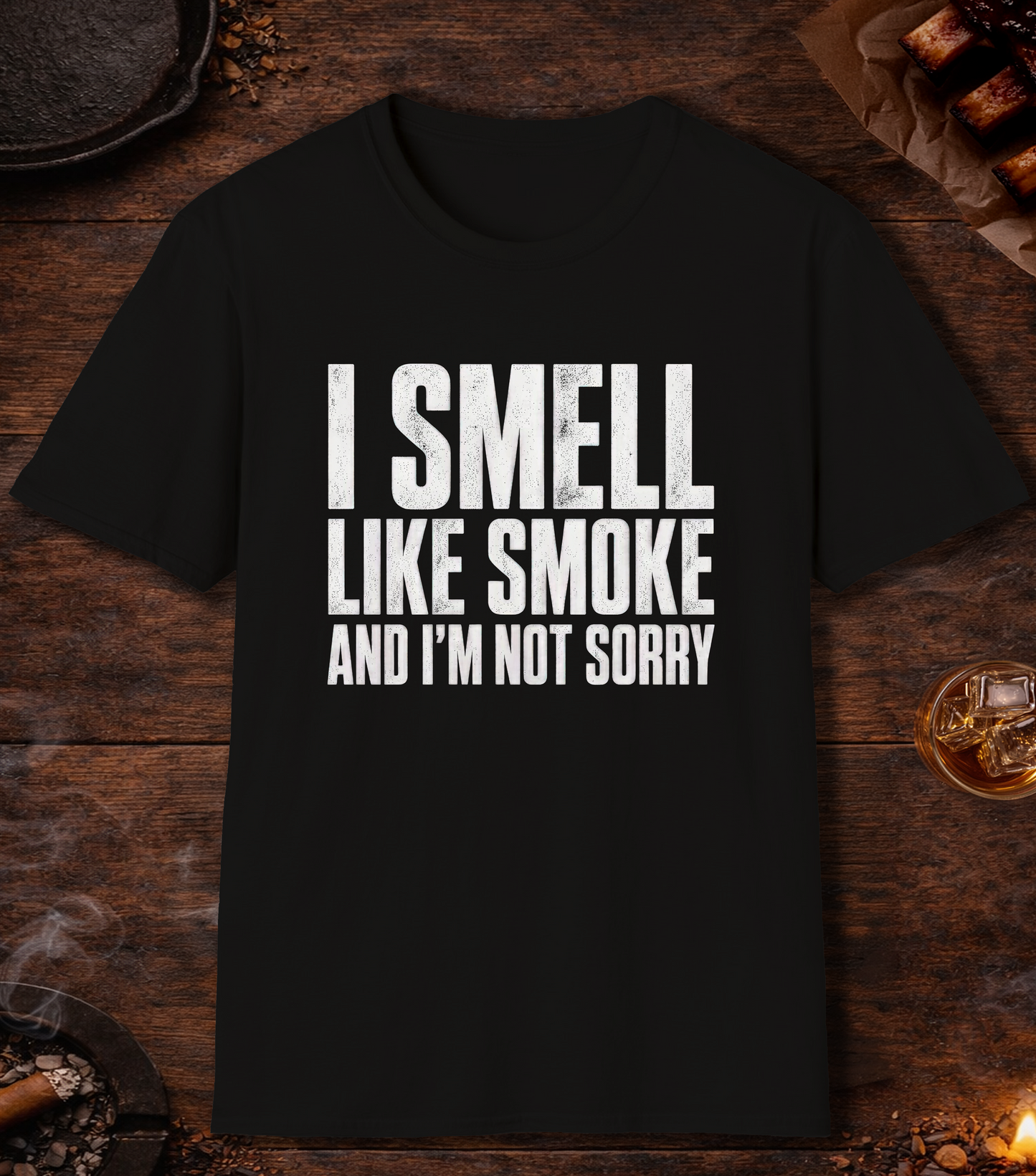 I Smell Like Smoke T-Shirt - Black