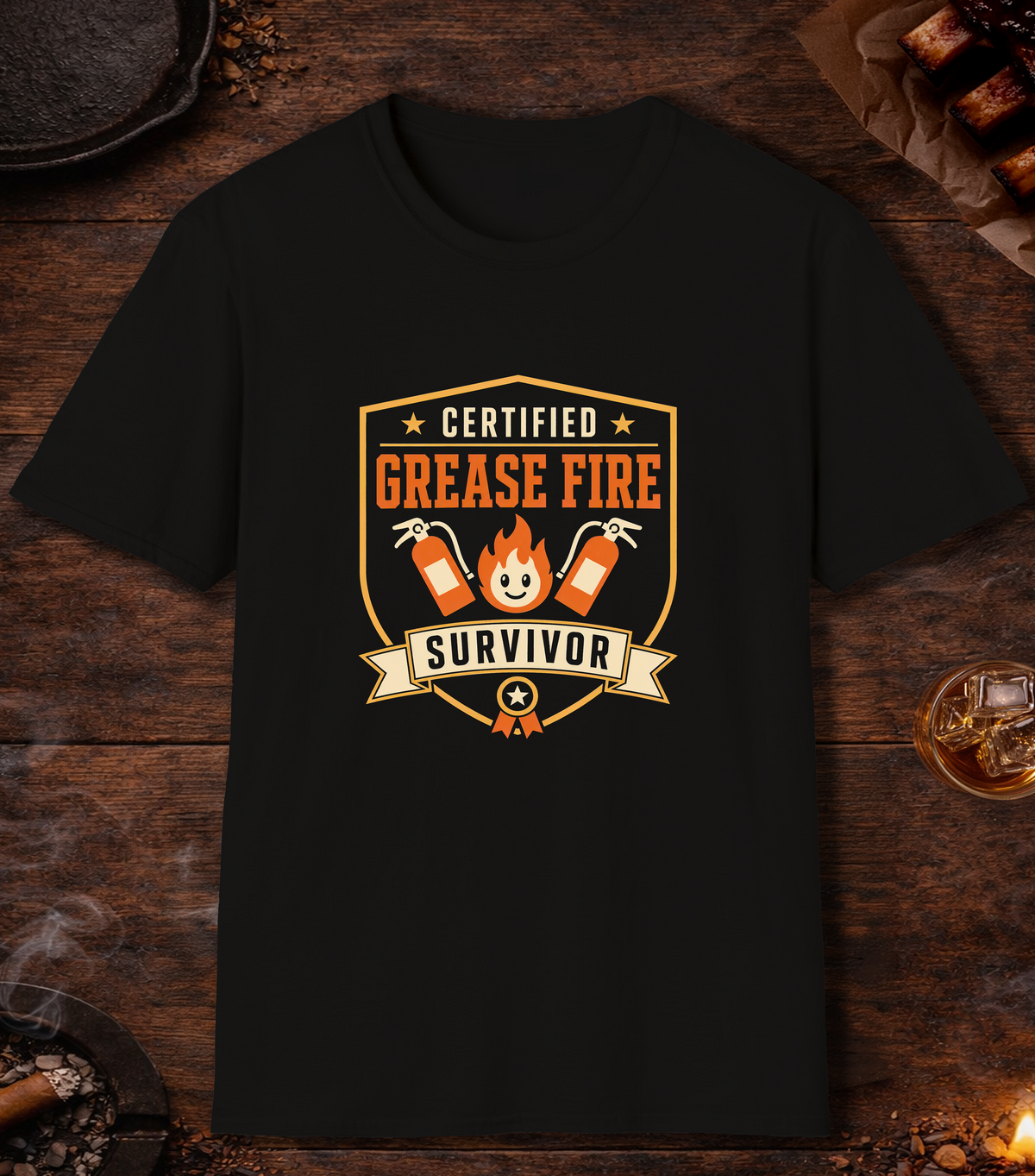 Grease Fire Survivor - Black