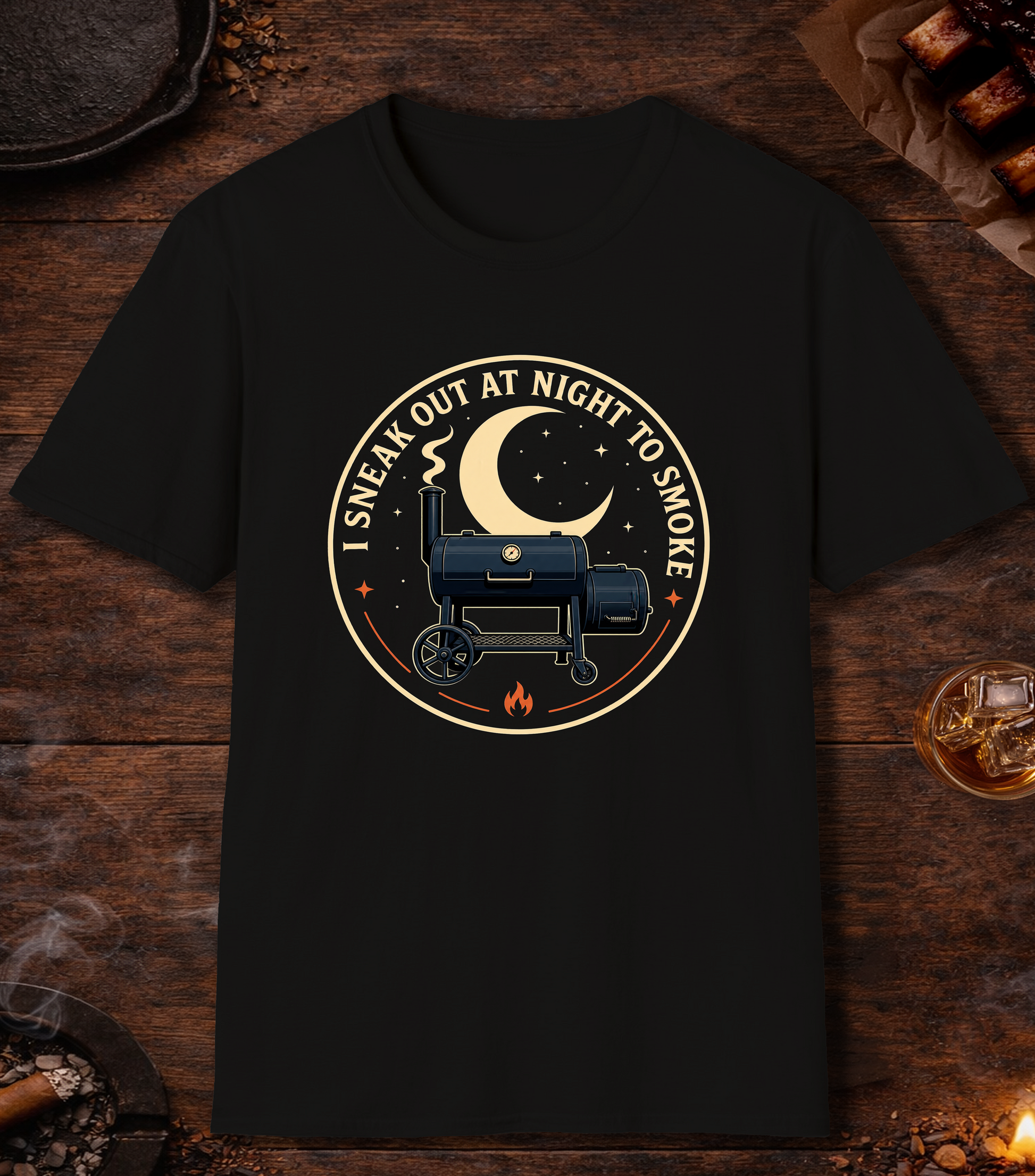 Sneak Out to Smoke T-Shirt - Black