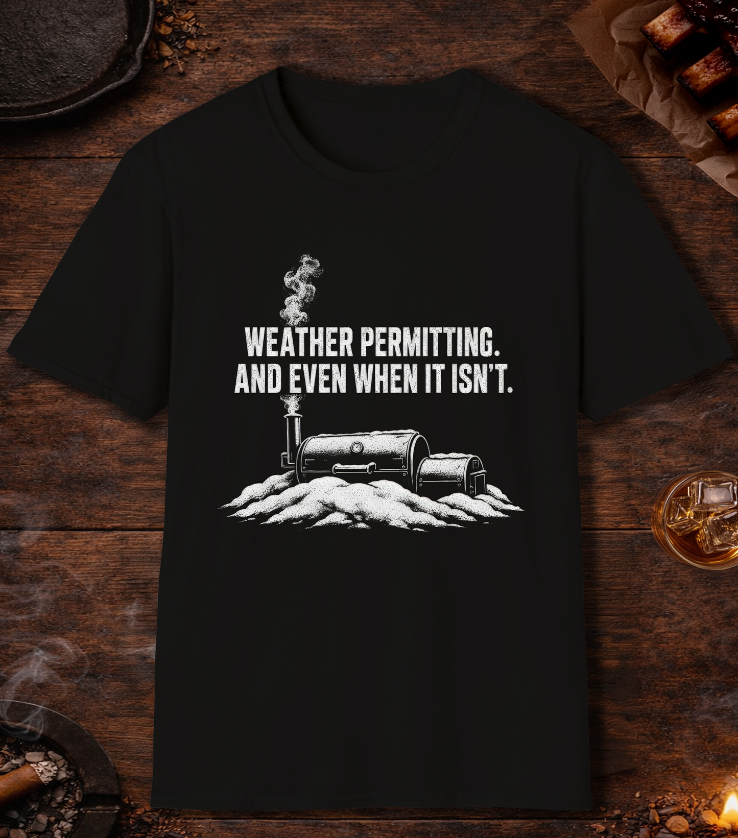 Weather Permitting T-Shirt - Black