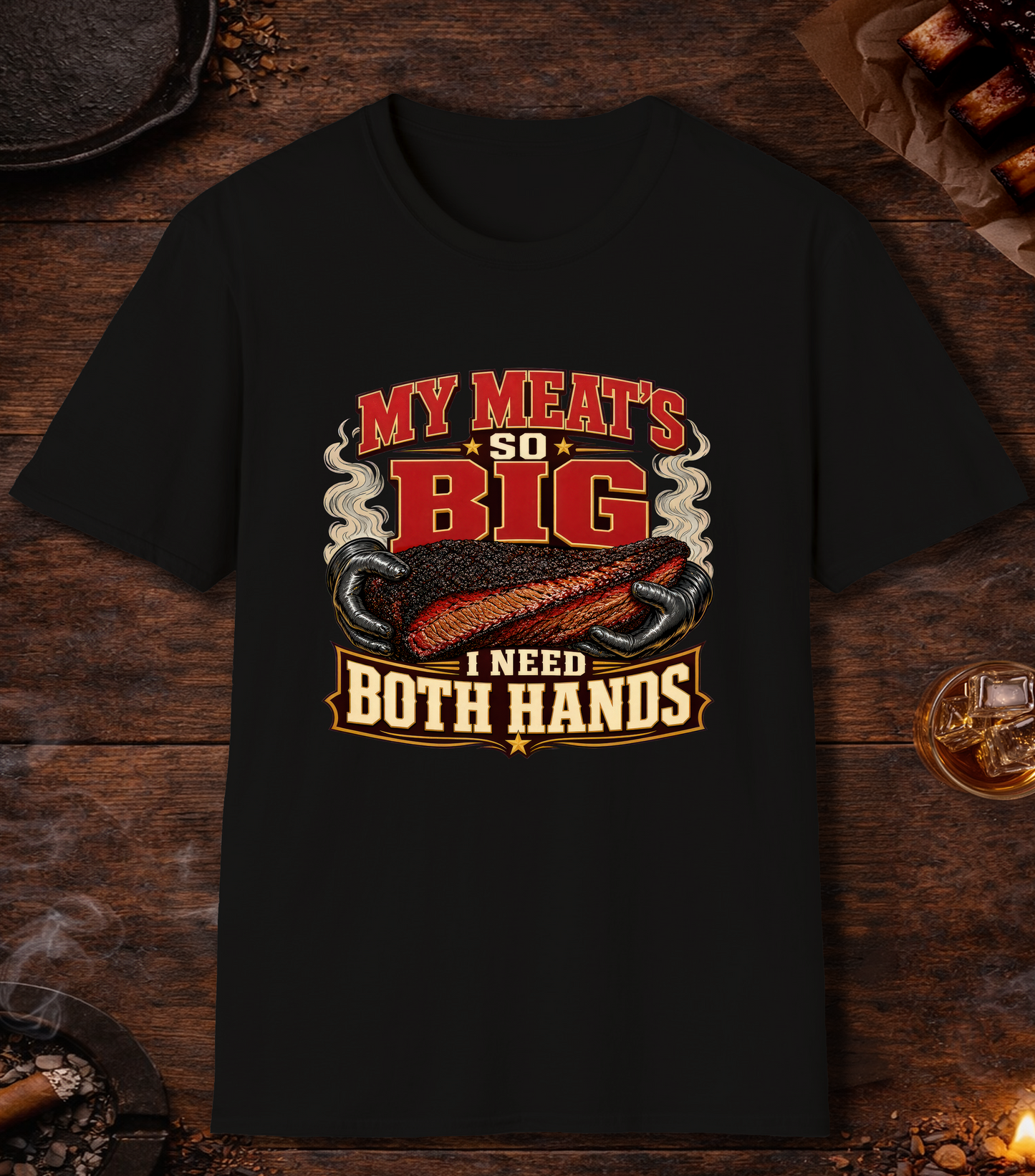 Meats So Big T-Shirt - Black