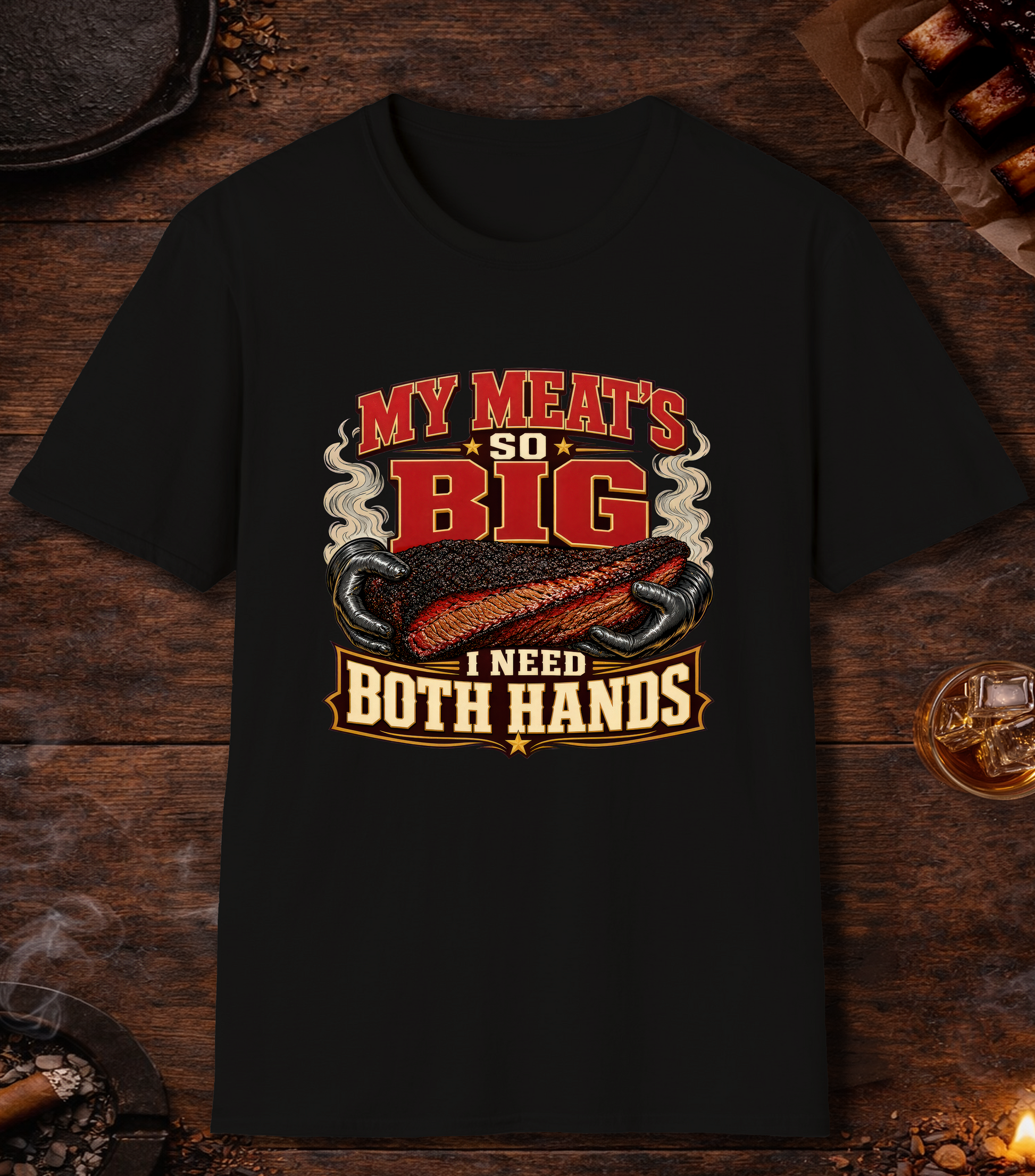 Meats So Big T-Shirt - Black