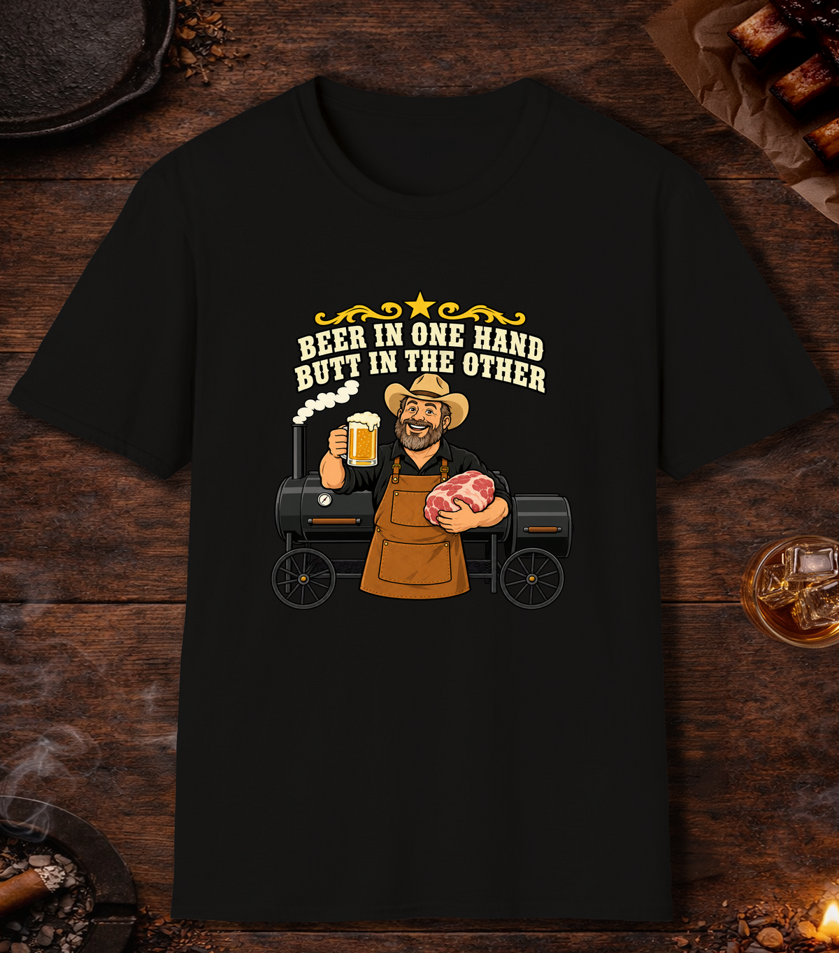 Beer and Butt - Black