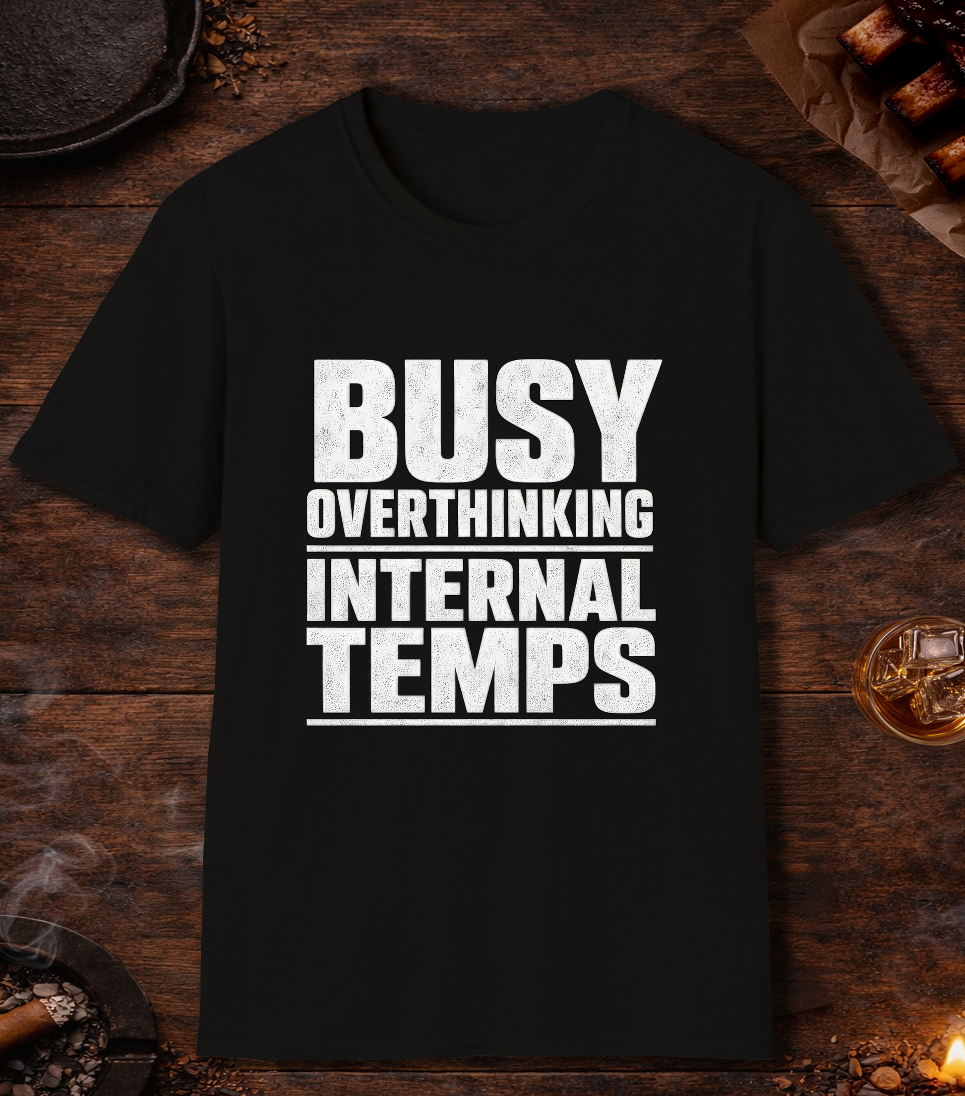 Busy Overthinking T-Shirt - Black