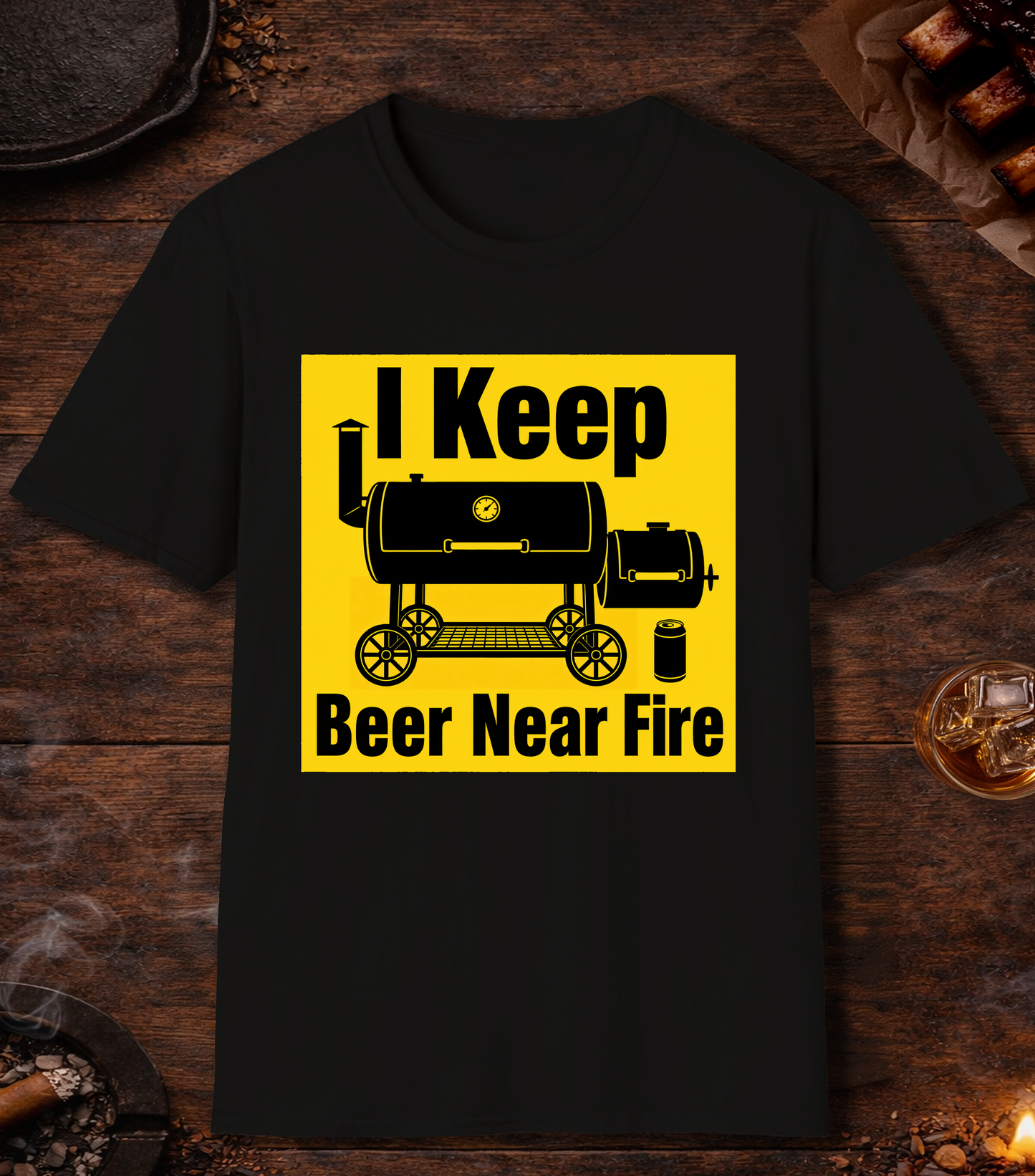 I Keep Beer Near Fire - Black