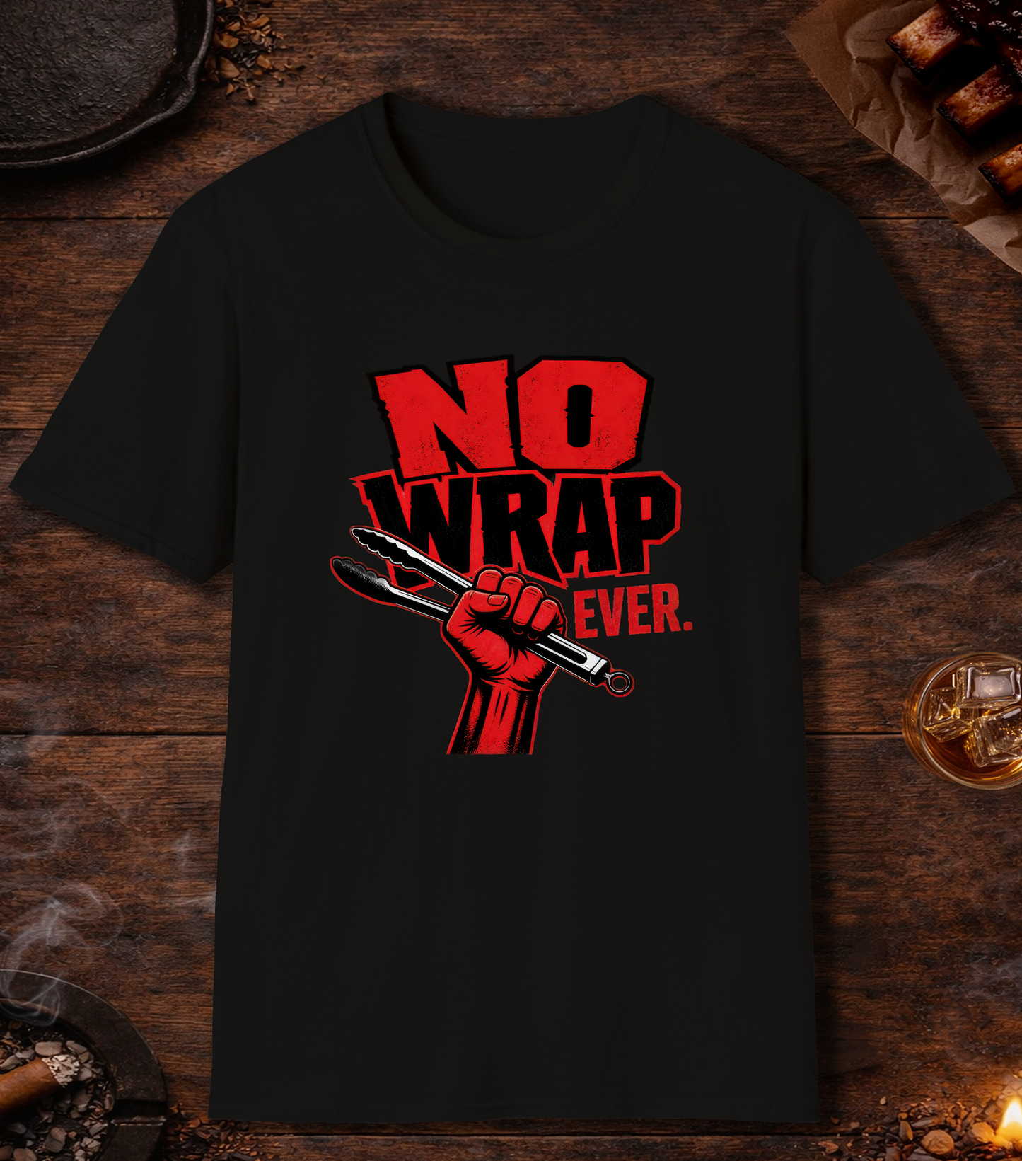 No Wrap Ever T-Shirt - Black