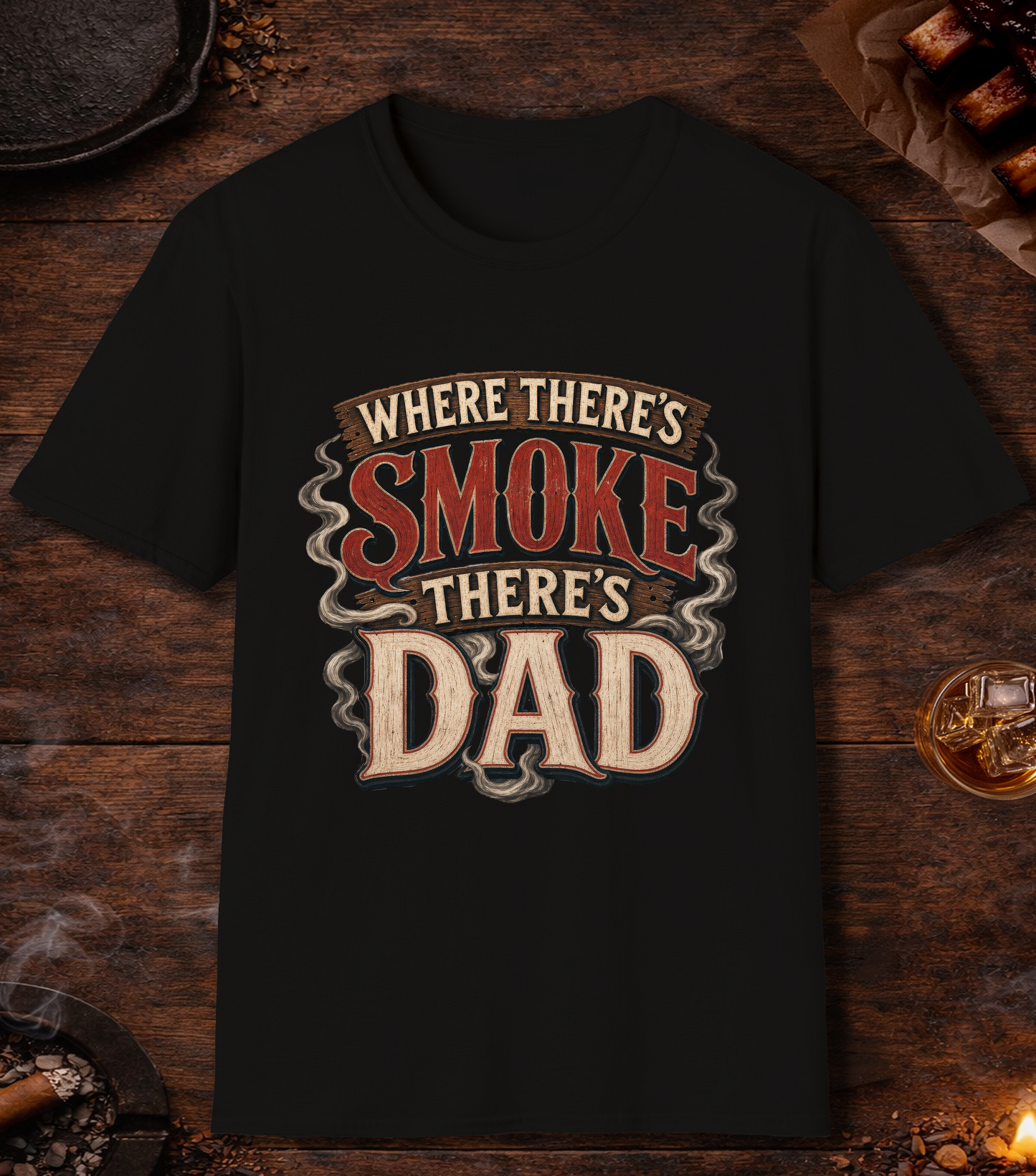 Where There's Smoke T-Shirt - Black