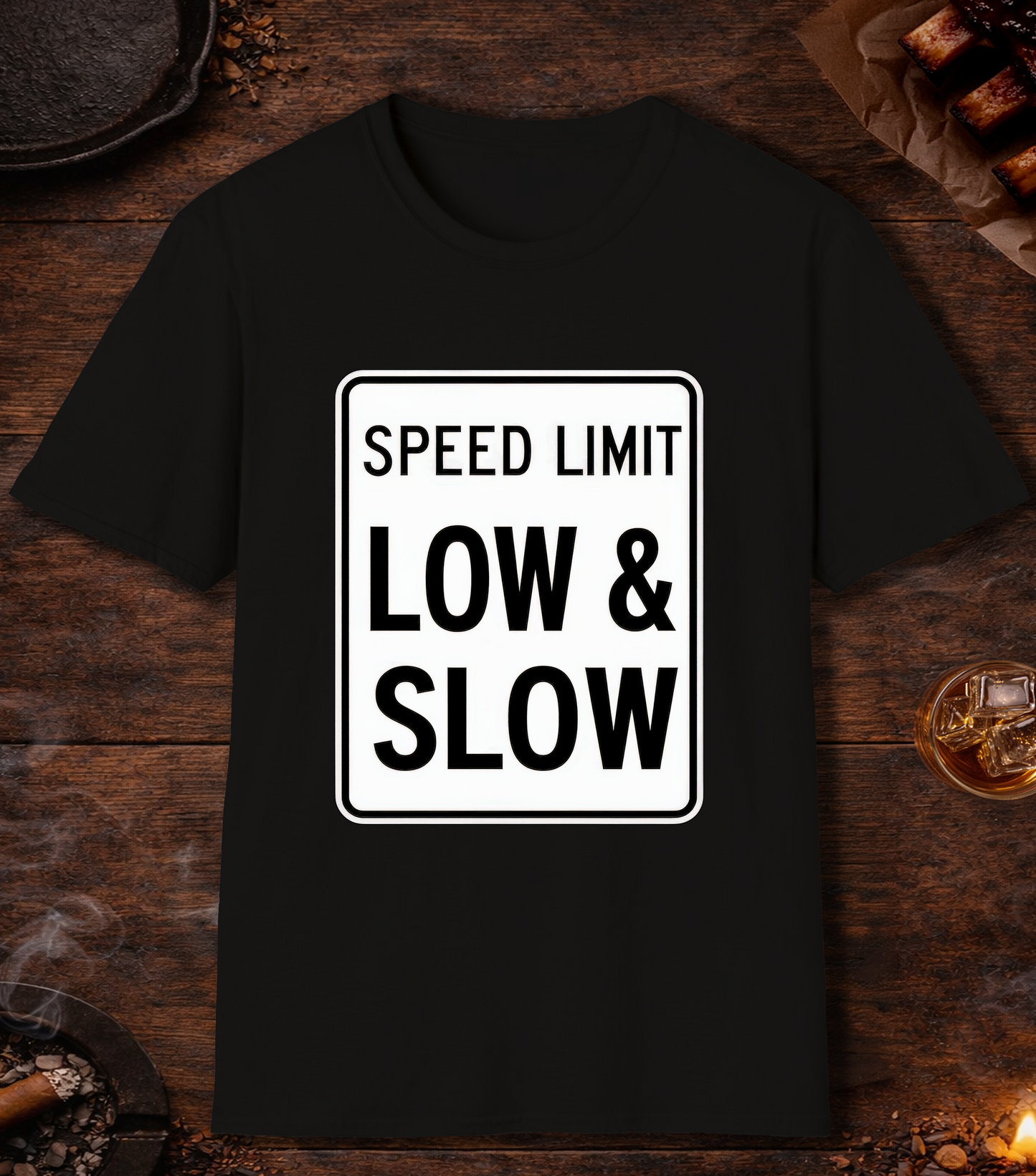 Speed Limit Low Slow T-Shirt - Black
