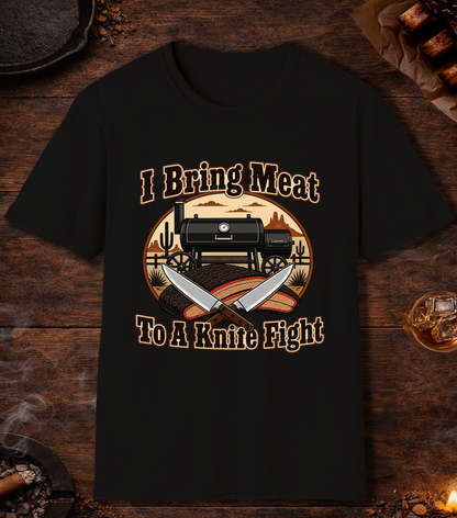 I Bring Meat To A Knife Fight - Black