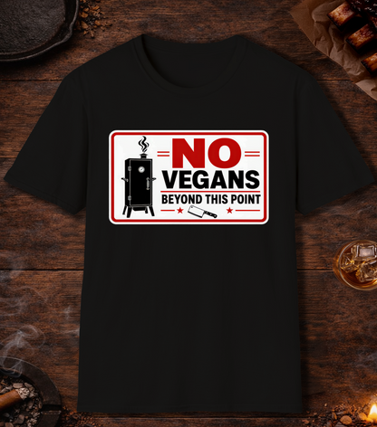 No Vegans T-Shirt - Black