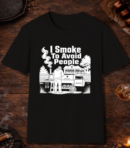 I Smoke To Avoid People - Black