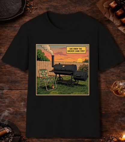 Smoker Came First T-Shirt - Black