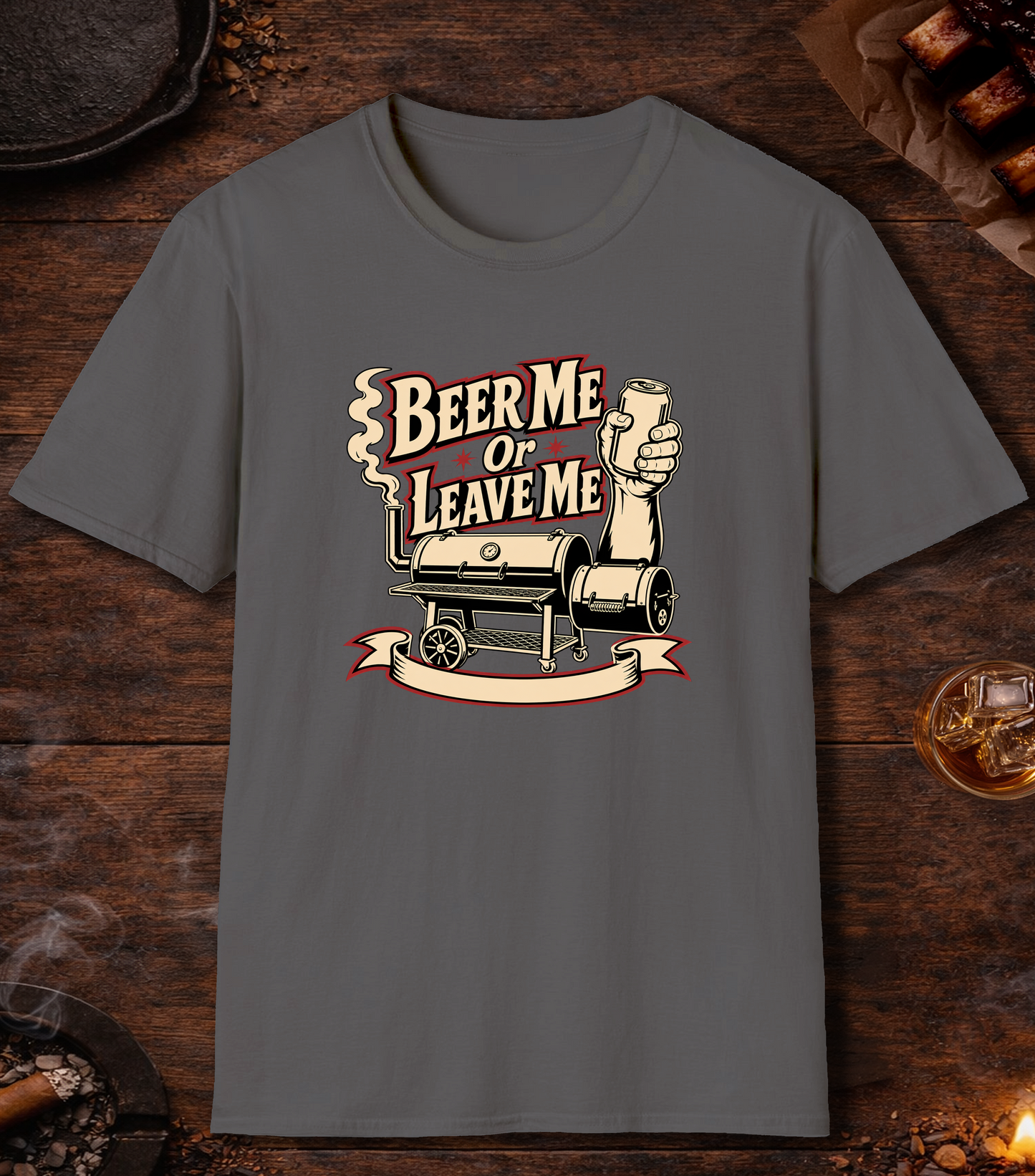 Beer Me Or Leave Me - Charcoal