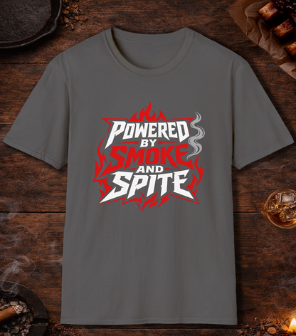 Powered By Smoke and Spite T-Shirt - Charcoal