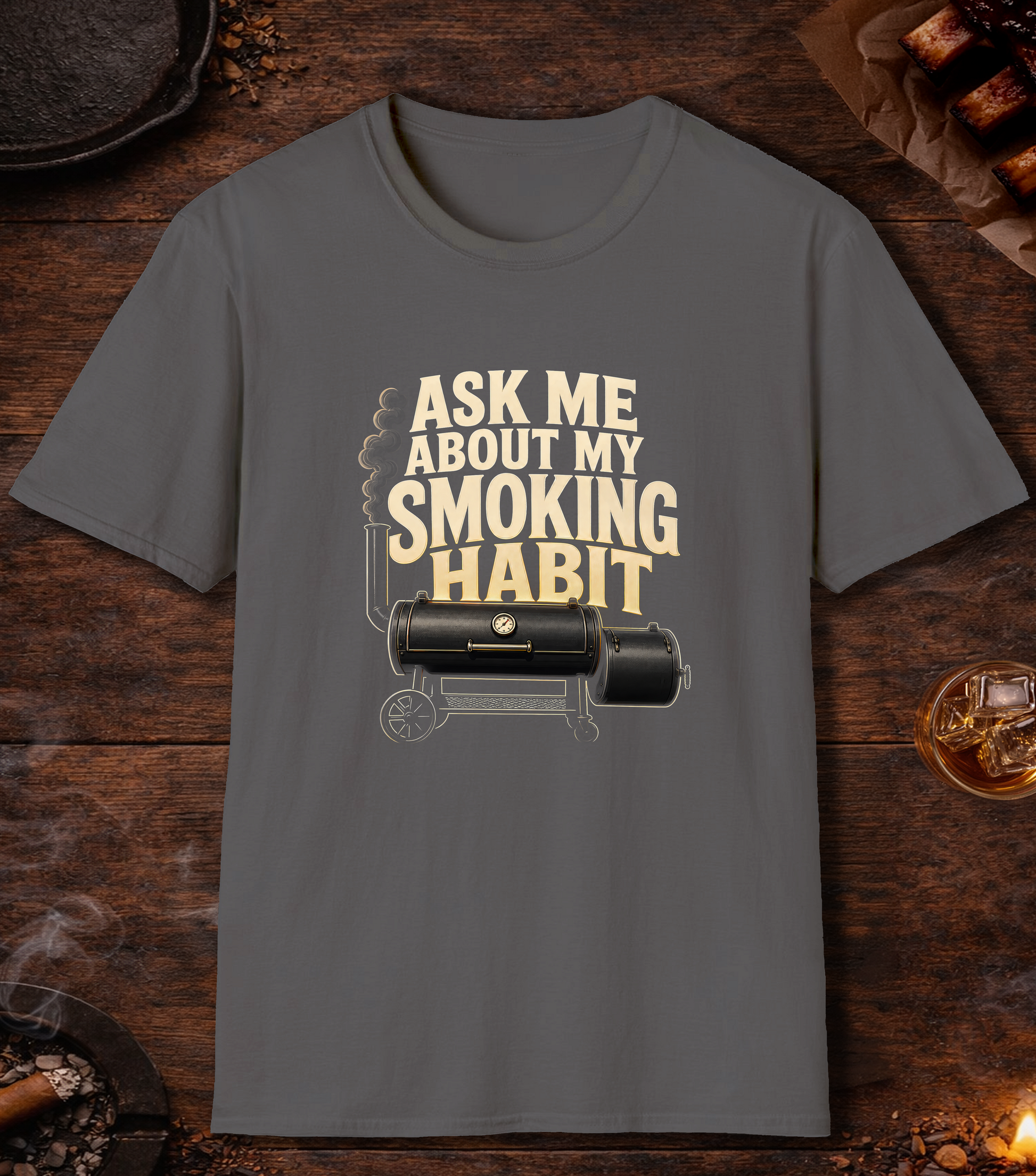 Ask Me About My Smoking Habit - Charcoal
