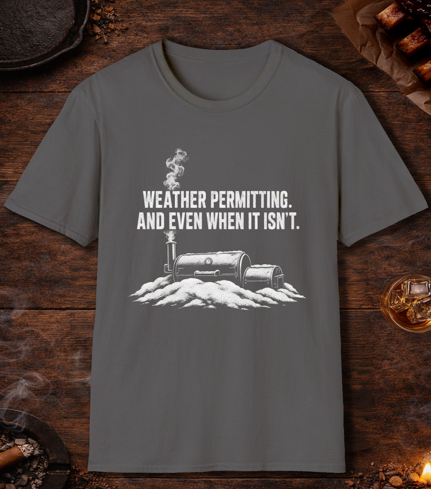Weather Permitting T-Shirt - Charcoal