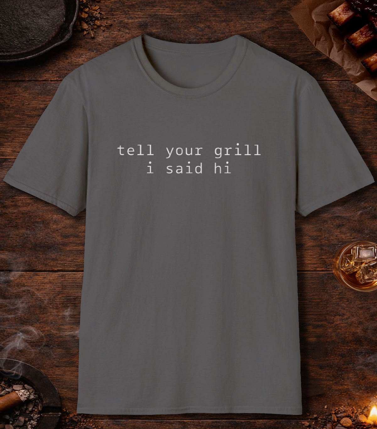 Grill Hi T-Shirt - Charcoal