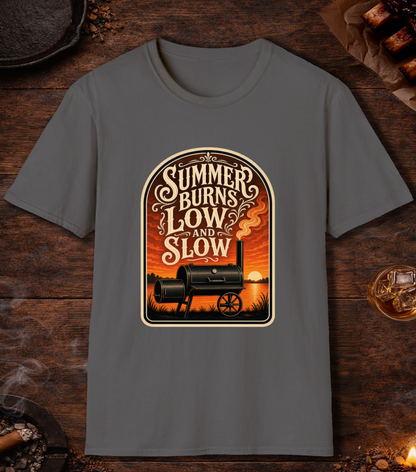 Summer Burns Low Slow T-Shirt - Charcoal