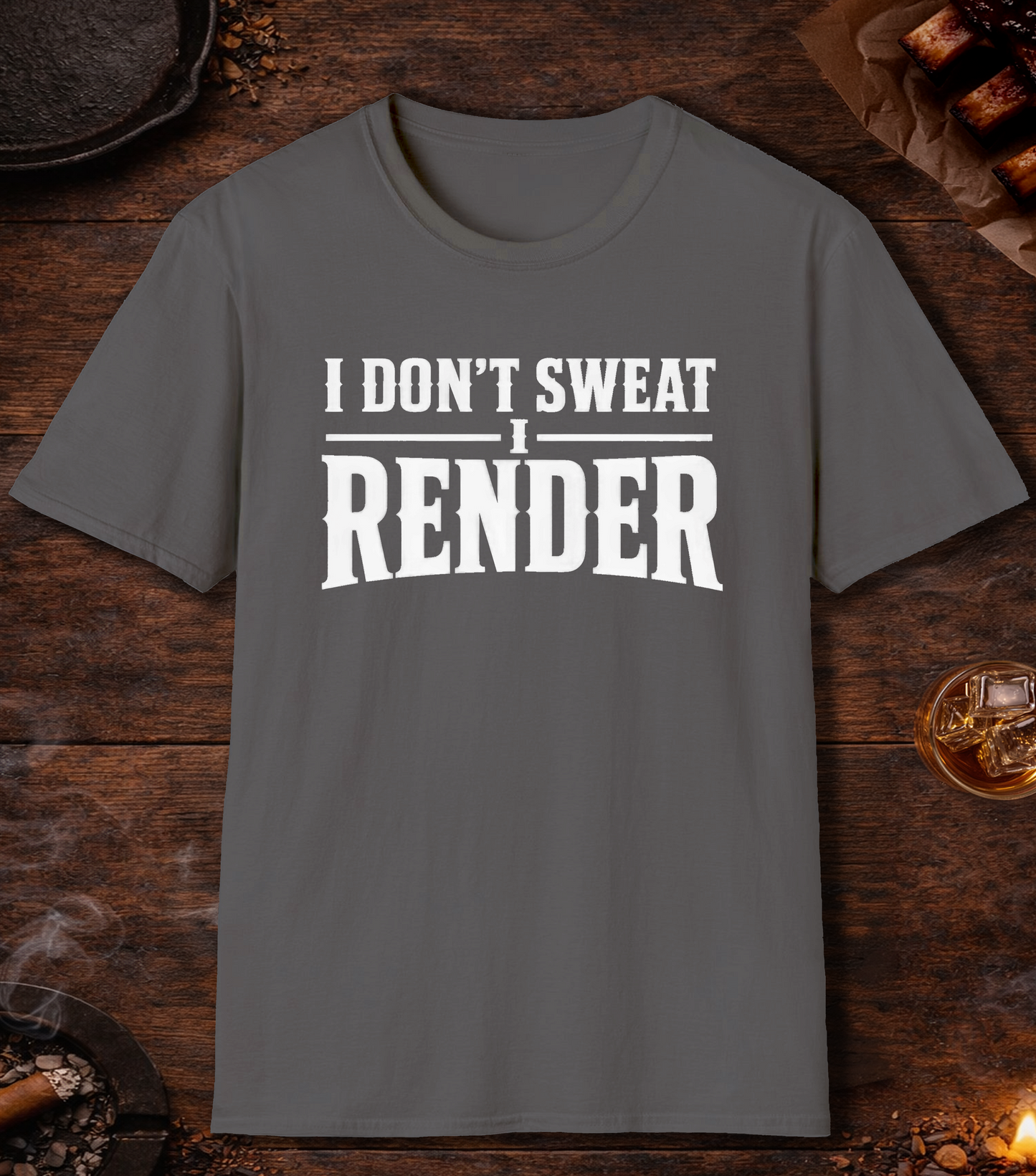 I Render T-Shirt - Charcoal