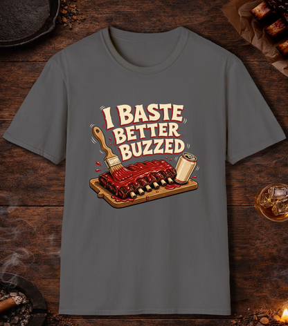 I Baste Better Buzzed - Charcoal