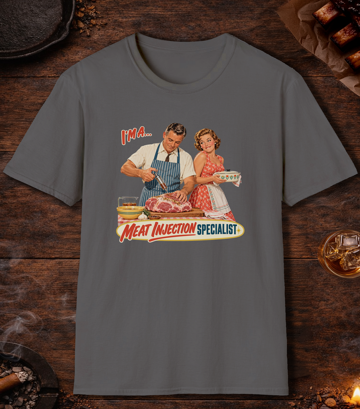 Meat Injection T-Shirt - Charcoal