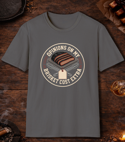 Opinions Cost Extra T-Shirt - Charcoal