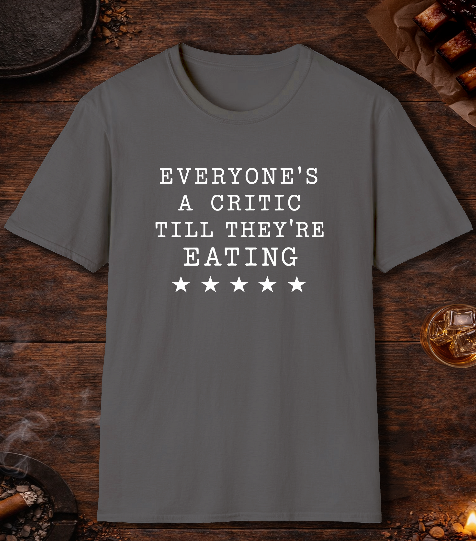 Everyones a Critic T-Shirt - Charcoal