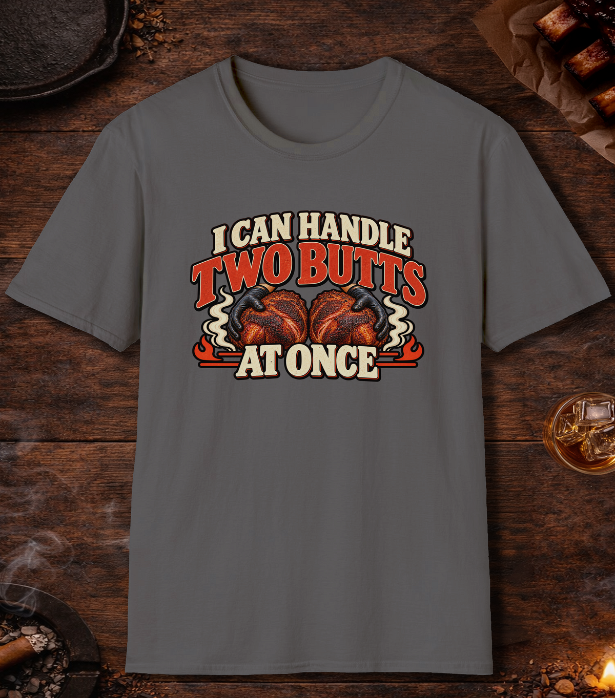 Handle Butts T-Shirt - Charcoal