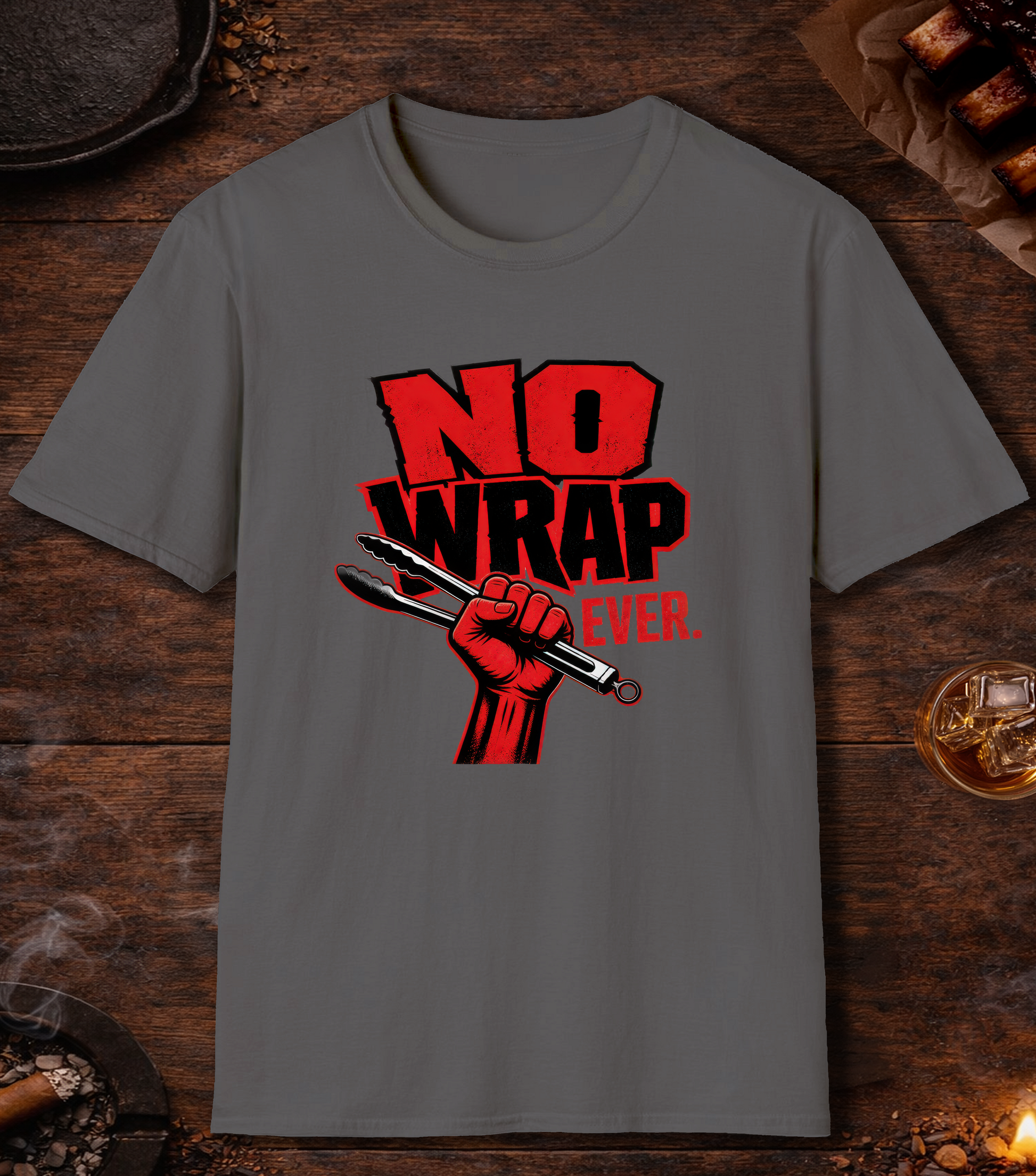 No Wrap Ever T-Shirt - Charcoal