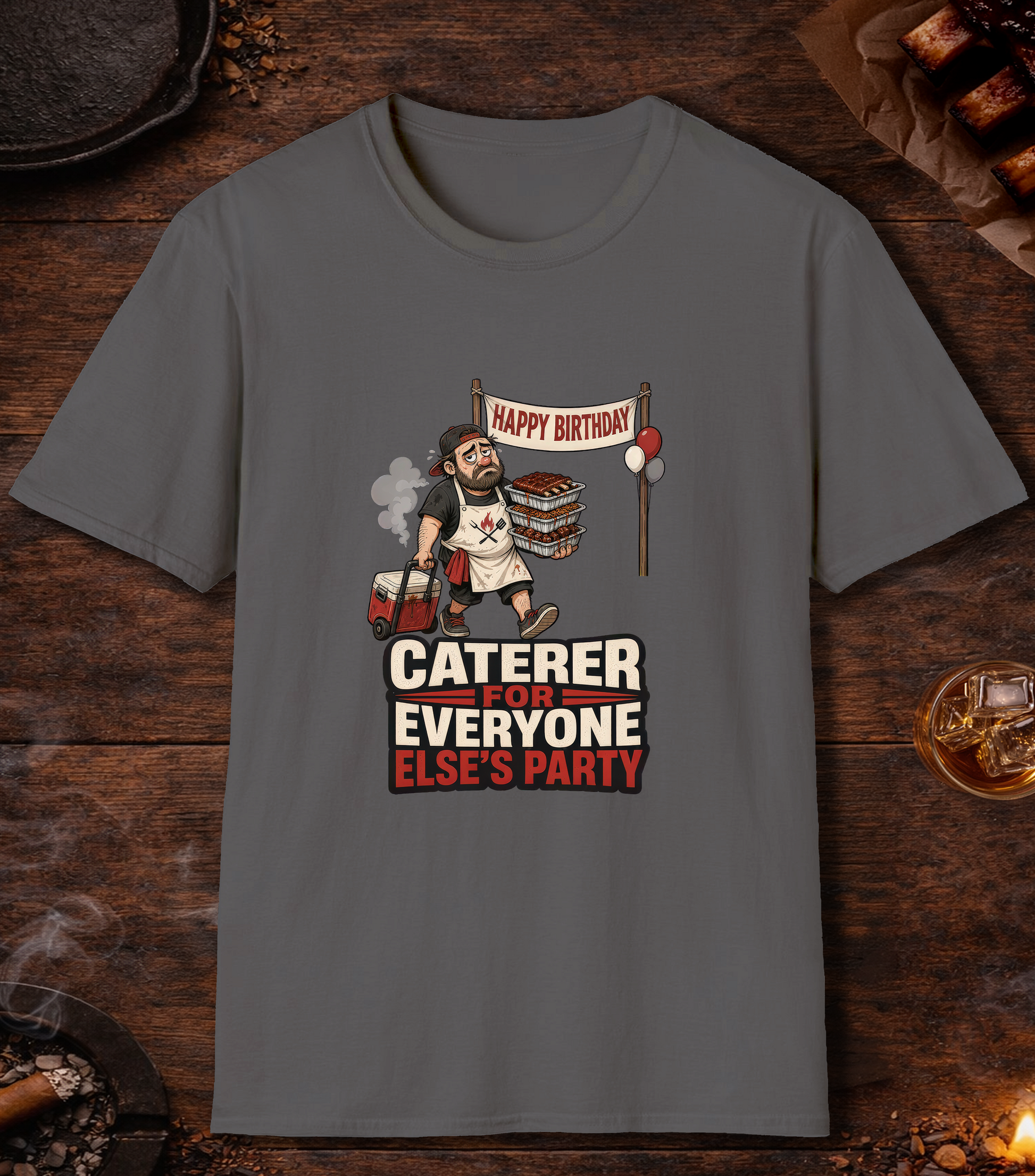 Everyone Else's Caterer T-Shirt - Charcoal