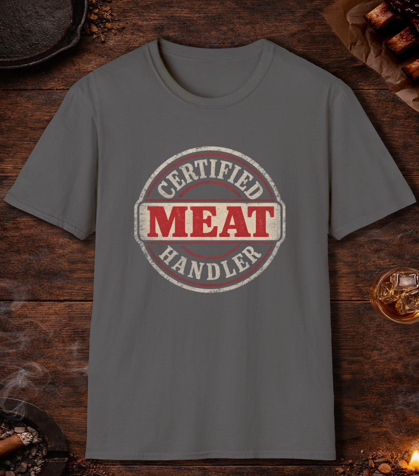 Meat Handler T-Shirt - Charcoal