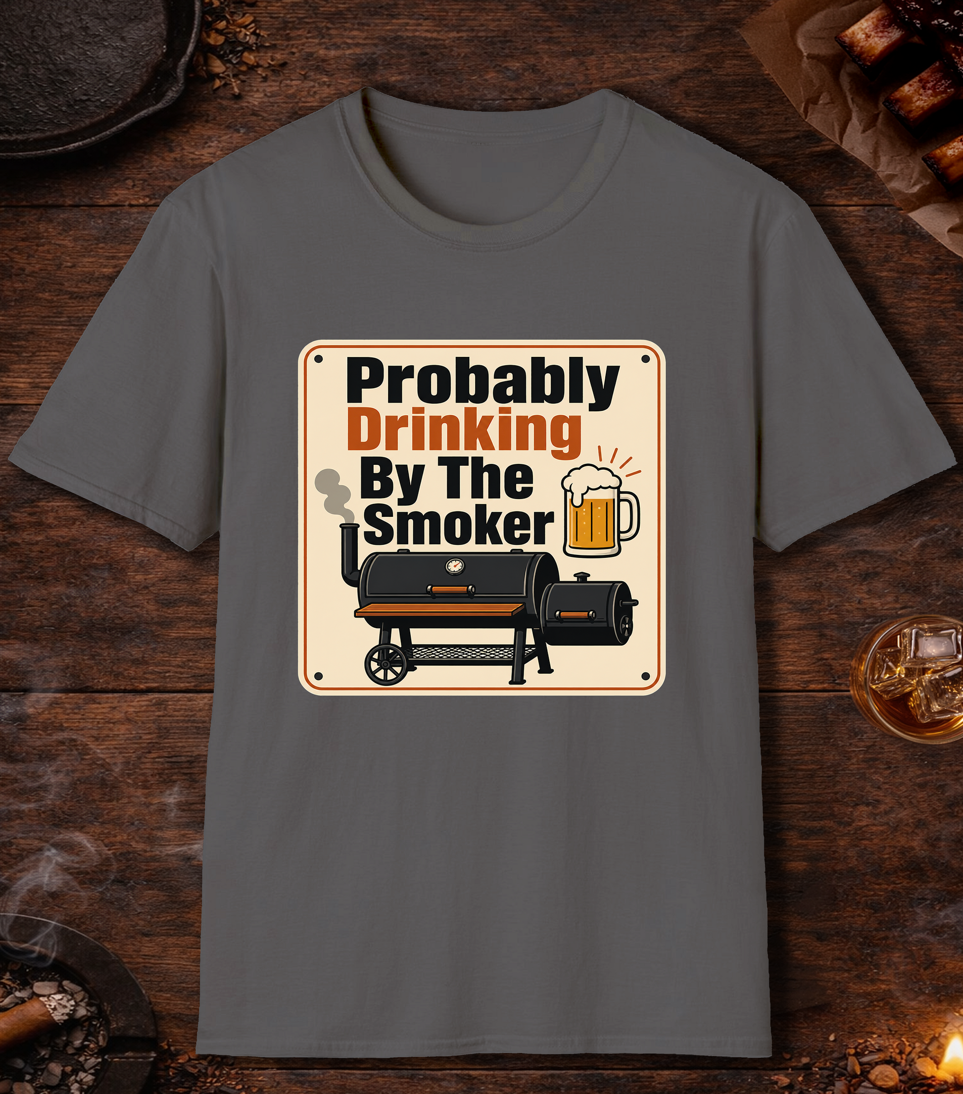 Probably Drinking By The Smoker - Charcoal
