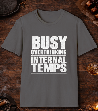 Busy Overthinking T-Shirt - Charcoal