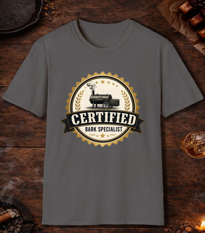 Certified Bark Specialist T-Shirt - Charcoal
