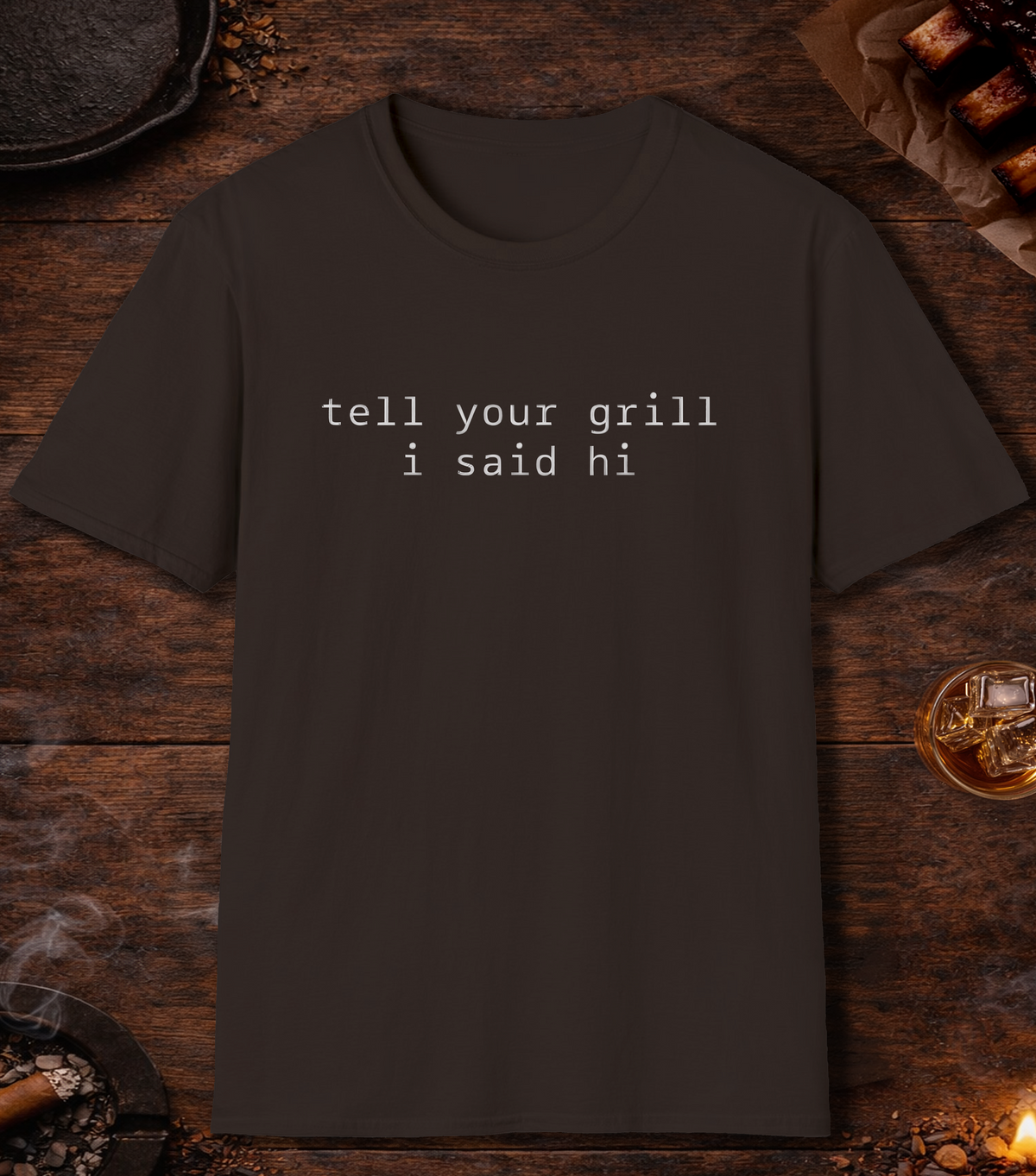 Grill Hi T-Shirt - Dark Chocolate