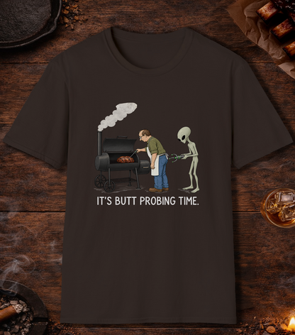 Butt Probing Time T-Shirt - Dark Chocolate