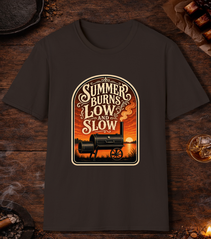 Summer Burns Low Slow T-Shirt - Dark Chocolate