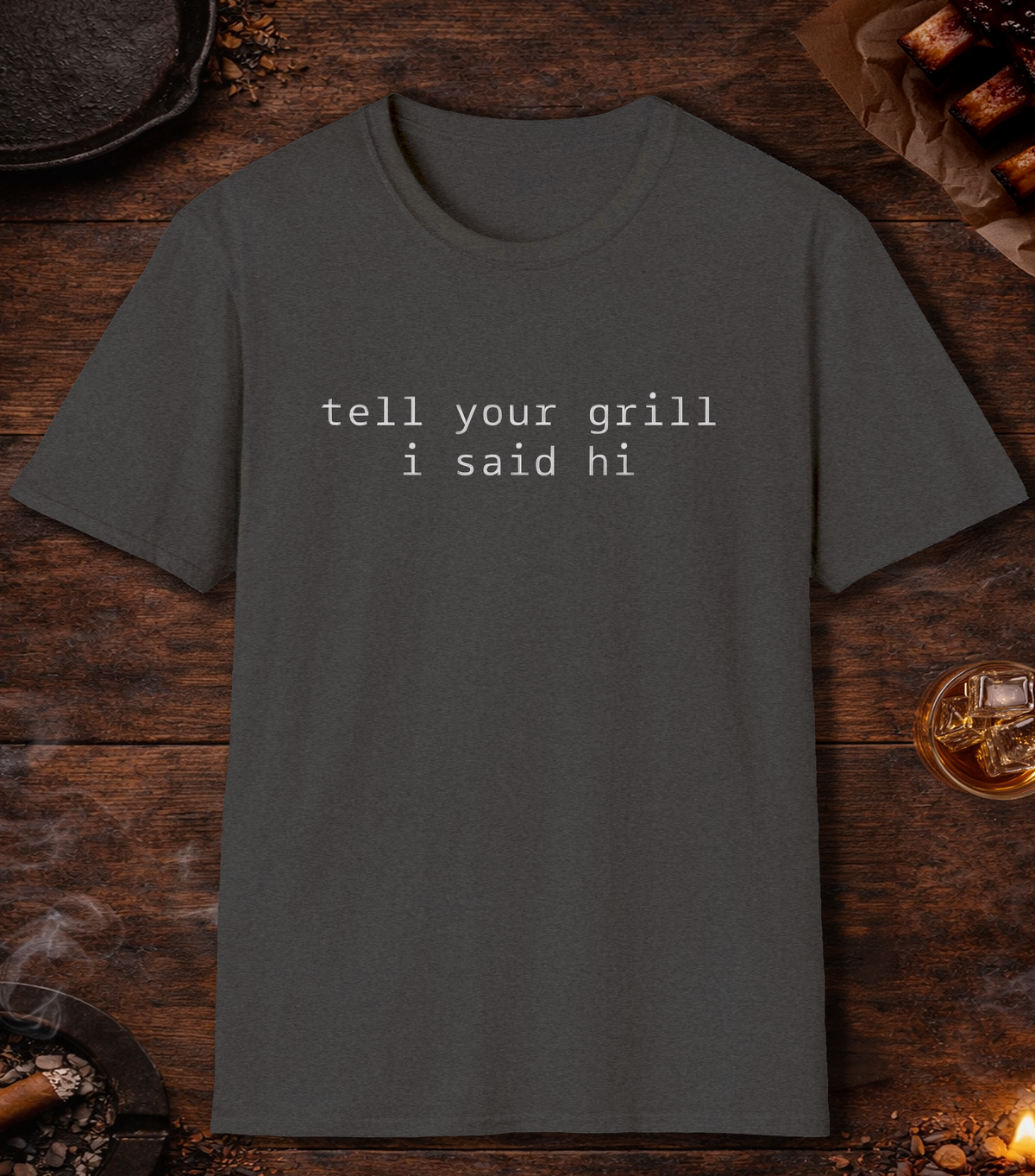 Grill Hi T-Shirt - Dark Heather