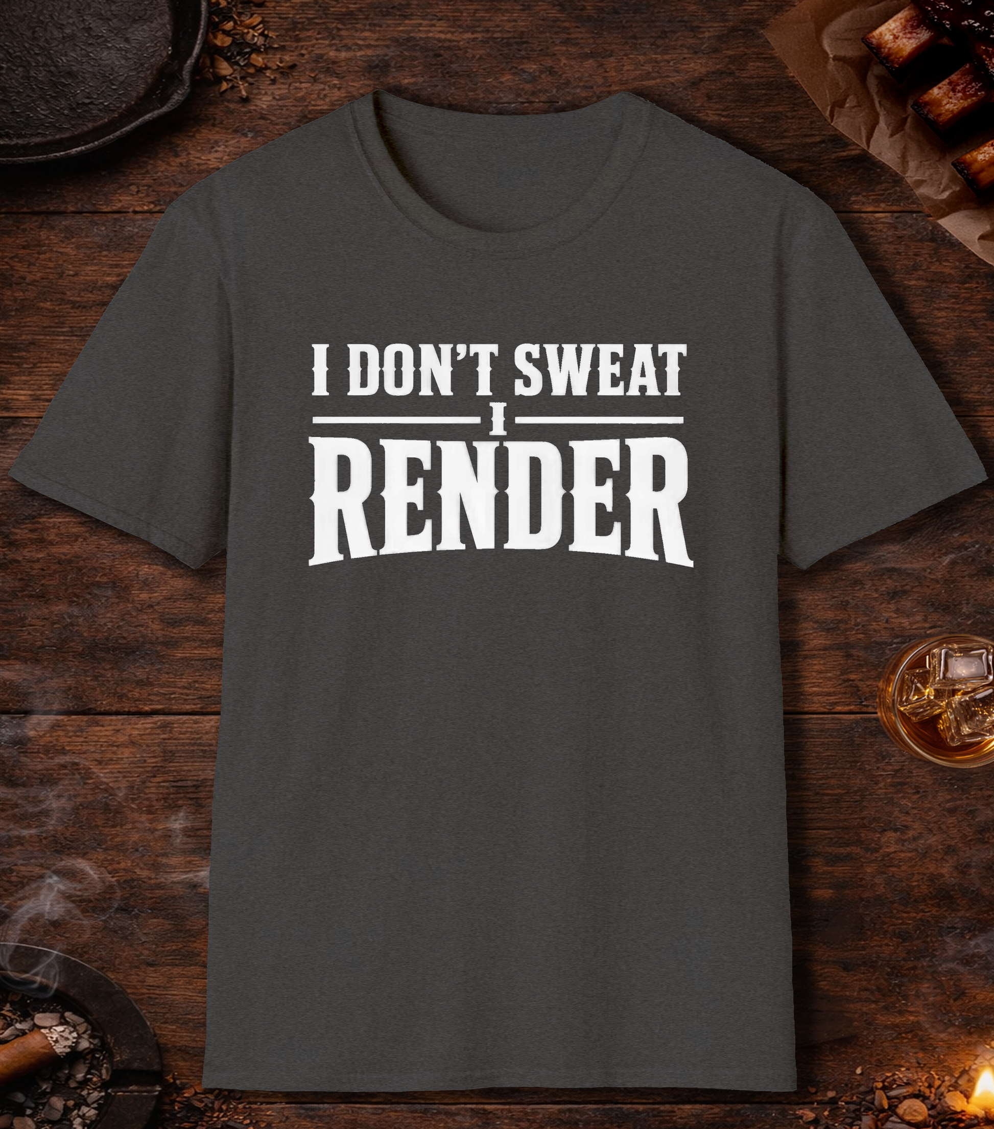 I Render T-Shirt - Dark Heather