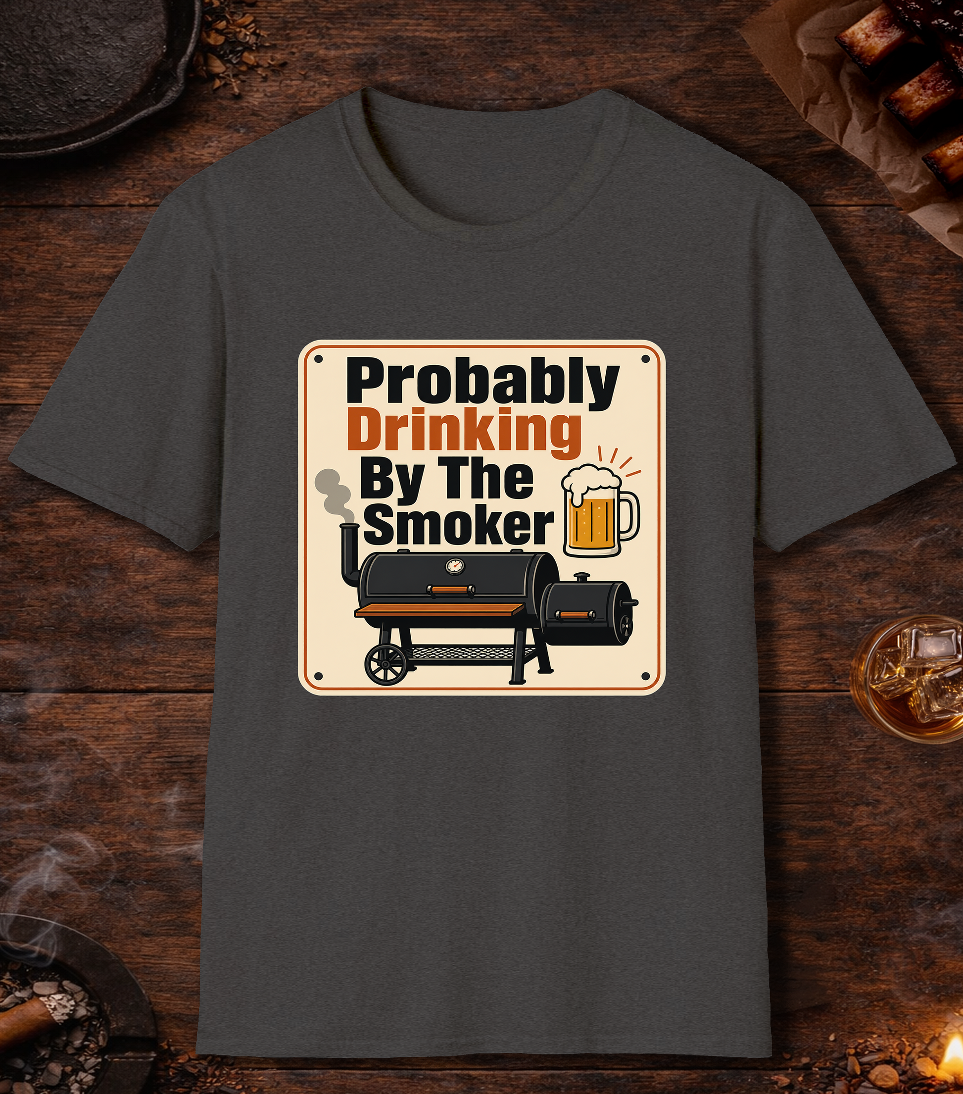Probably Drinking By The Smoker - Dark Heather
