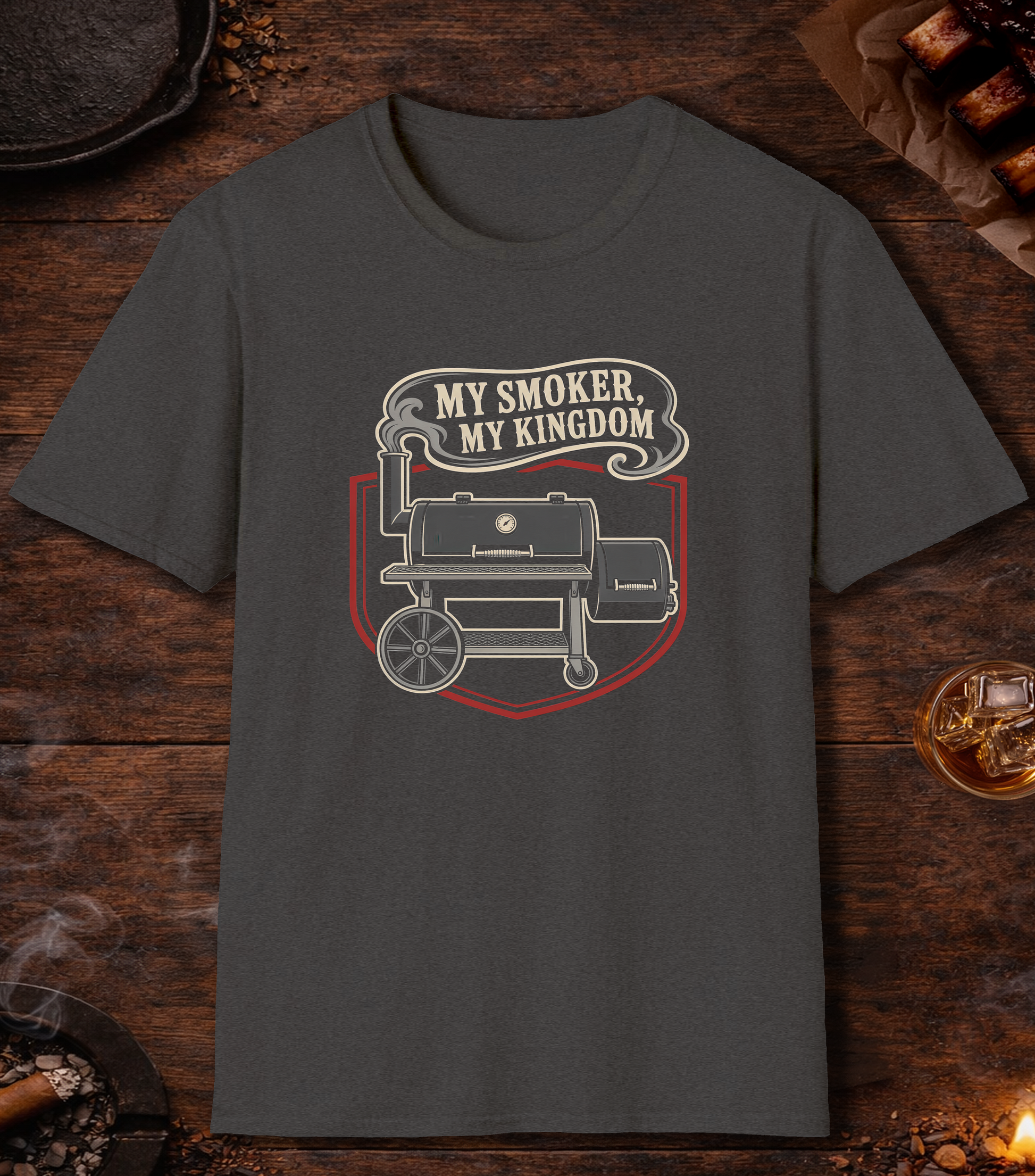 My Smoker My Kingdom T-Shirt - Dark Heather