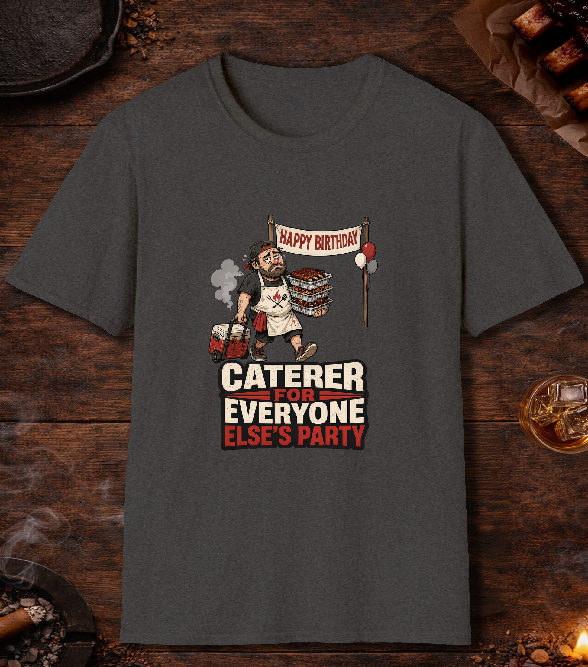 Everyone Else's Caterer T-Shirt - Dark Heather