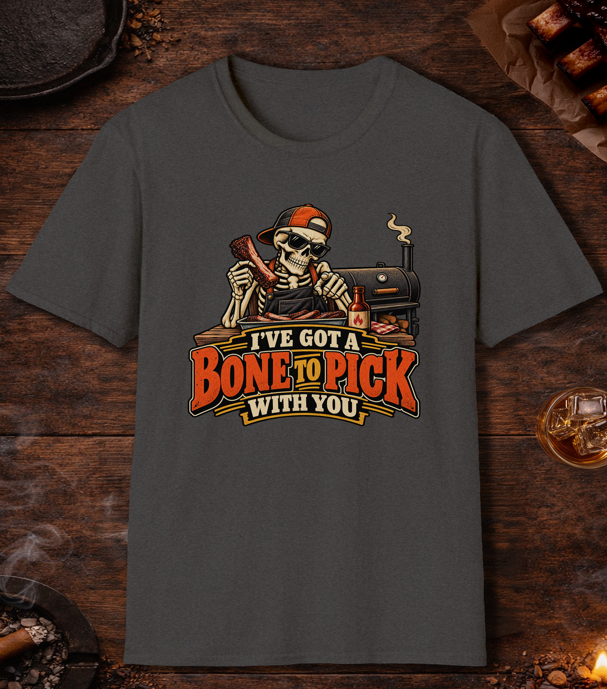 Bone Pick - Dark Heather