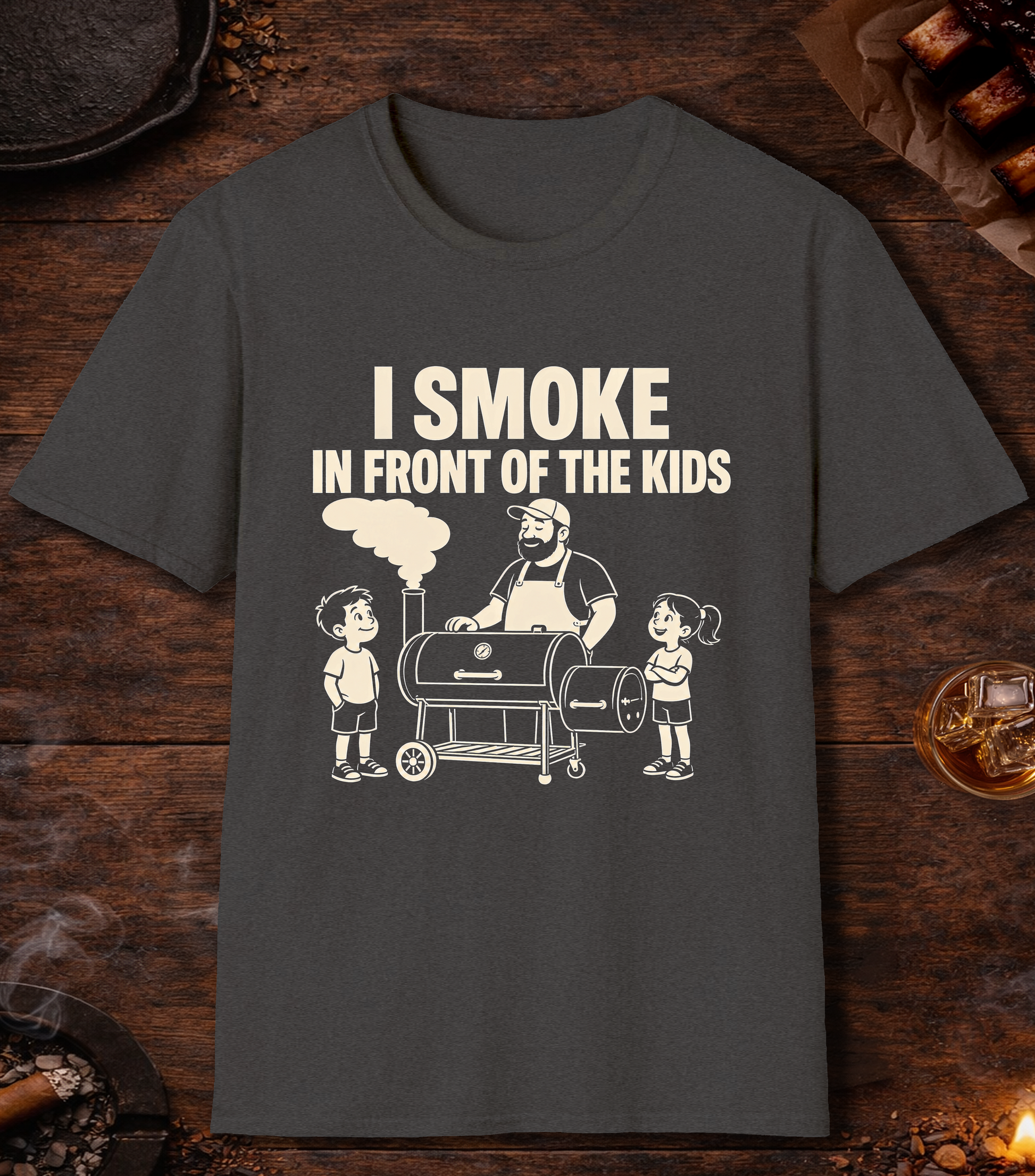 I Smoke Infront Of The Kids - Dark Heather