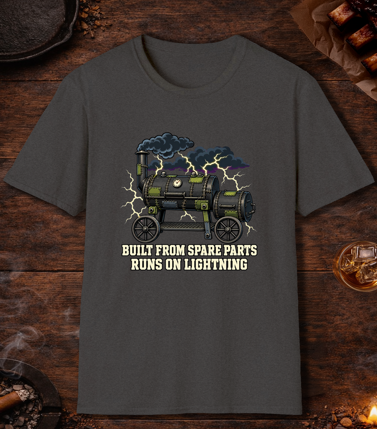 Runs on Lightning - Dark Heather