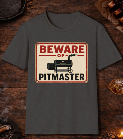 Beware of Pitmaster T-Shirt - Dark Heather